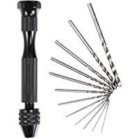 12 Piezas de Brocas de Taladro de Torsión Brocas de Precisión Taladro de Mano para Modelar Joyería Nuez Ámbar Cera de…
